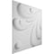 Ekena Millwork Acacia EnduraWall Decorative 3D Wall Panel, White, 19 5/8"W x 19 5/8"H WP20X20ACWH - alternate 5